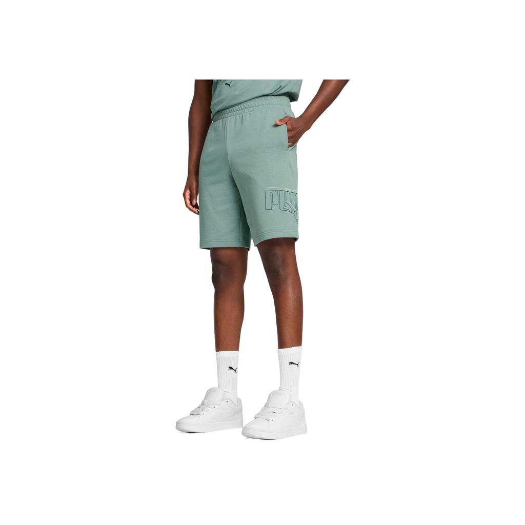 Puma Comfortable Simple Mid-Waist Loose Casual Shorts Men shorts Green 687671-30