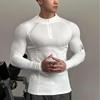 Men's Long-Sleeve High-Elastic Quick-Dry Sports and Cycling Top