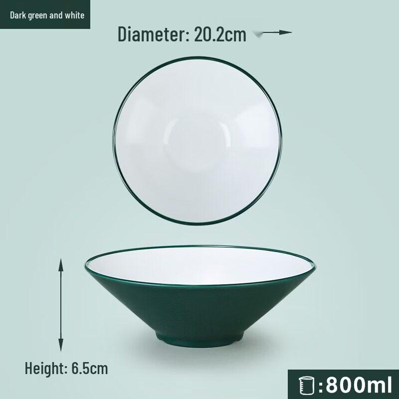 BoZhen JiangChu 8-inch Melamine Conical Noodle Bowl