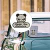 Kemol Reflective Car Sticker Back | Funny Reflective Panda Sticker - Weatherproof Car Sticker,