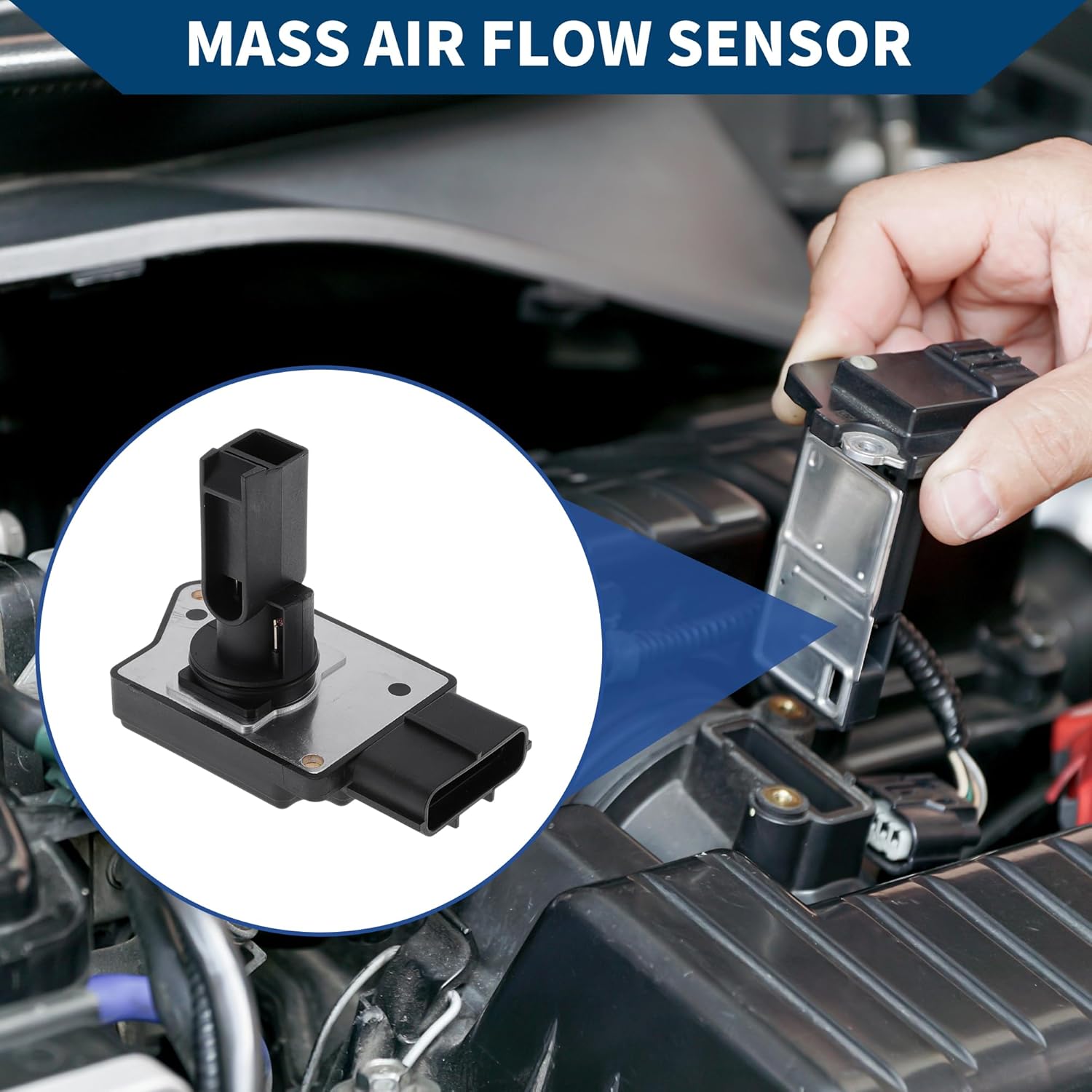 

Mass Air Flow Sensor Meter No.3L3Z-12B579-ARM MAF Air Flow Sensor for Ford Excursion 2003-2005 V8 6.0L Diesel Plastic Metal 1 Pc