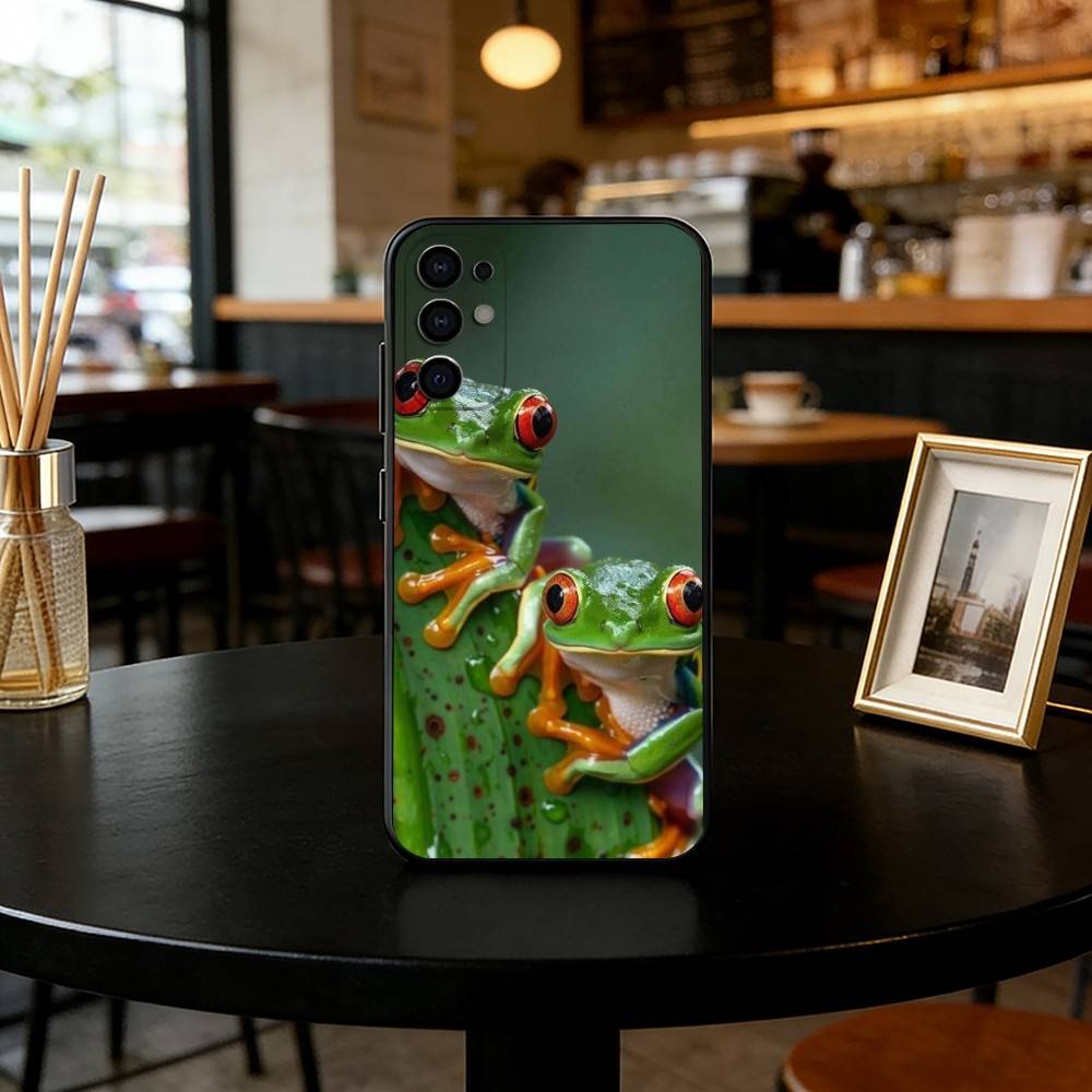 

Чехол для телефона Лягушка Древесная Черный Силикон Мягкий Для Samsung S25,S24,S21,S22,S23,S30,Ultra,S20,Plus,Fe,Lite Samsung S22ULTRA5G