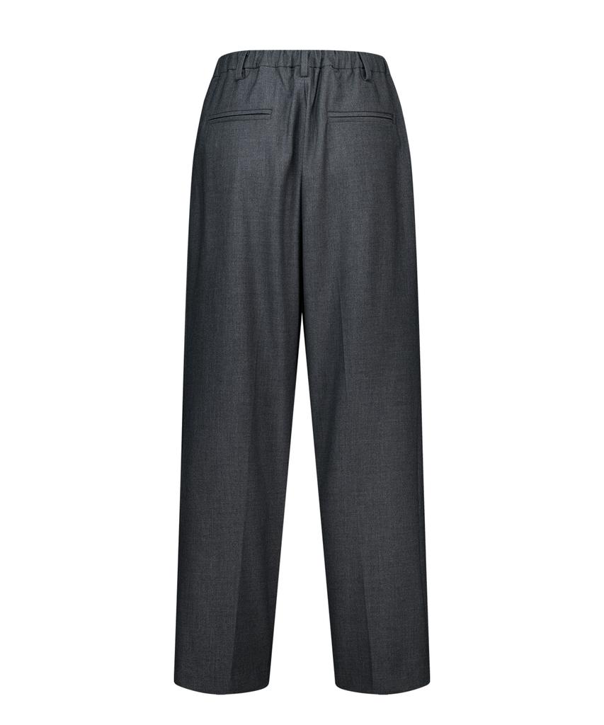 LESONNET Straight Wool Pants Grey