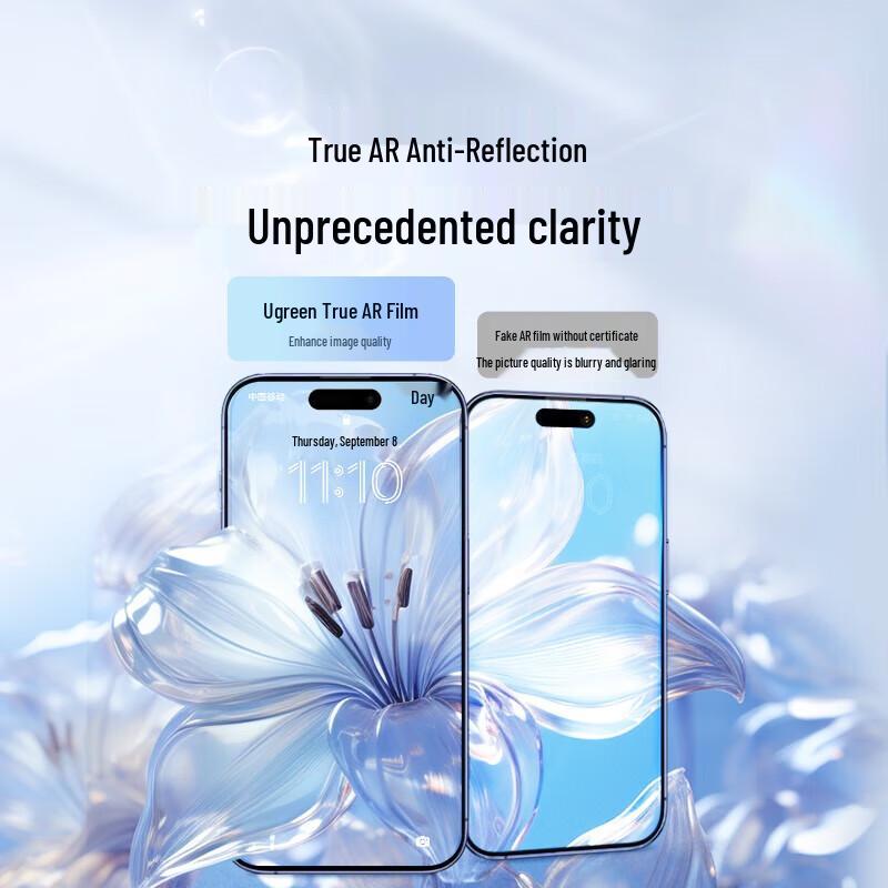 UGREEN iPhone 16 AR Tempered Glass Screen Protector