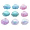 10 Beautiful AB Color Resin Shell with Holes Rhinestone Diy Jewelry Bracelet Body Code Keychain Earrings Decorative Accessories