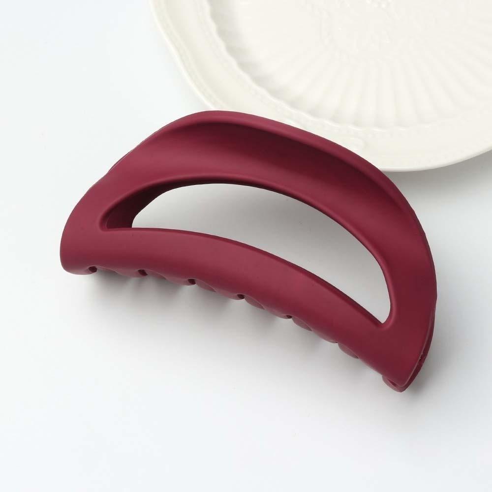 Korean Style Elastic Plastic Hair Claw Creative Solid Color Shark Clip Silicone Shark Clip  Daily
