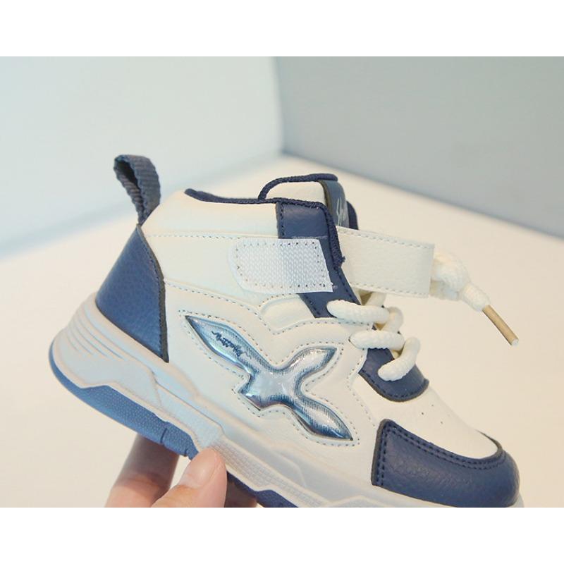 Kids High Top Soft Soled Casual Breathable Unisex Children Athletic Sports Sneakers