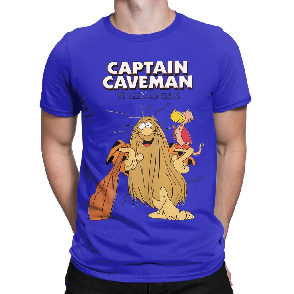 Classic Pose Funny Graphic 100 Cotton Tshirt Captain Caveunisex Tops Tees For Unisex