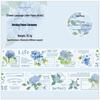 Englische Blumencollage-Aufkleber: Blumensprache Journal Serie (6 Stile)