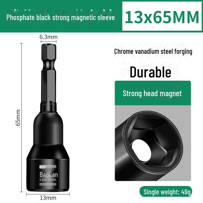 8mm Hex Magnetic Sleeve Screwdriver Head for Disassembly and Installation