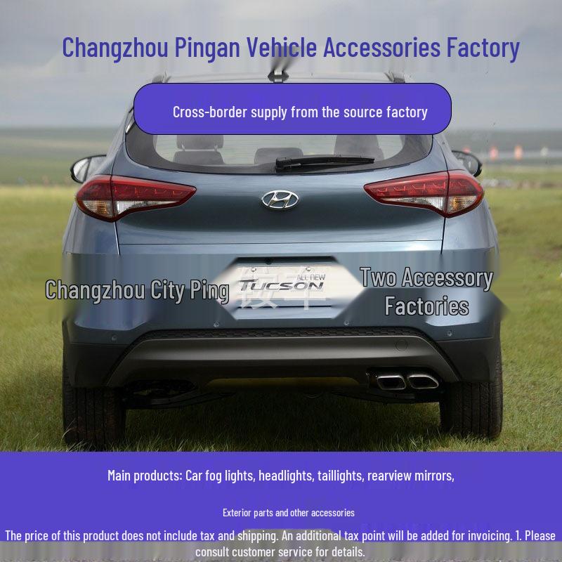 Compatible with 2018 Hyundai Tucson Rear Bumper Light Left & Right Fog Lamps