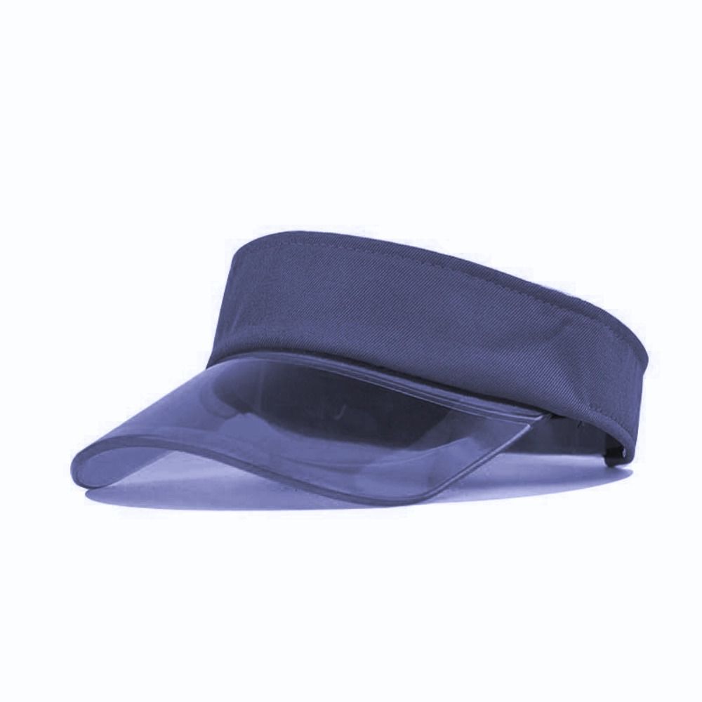 Clear Brim Summer Sun Hats Breathable Empty Top Hat Running Transparent Visor Caps  Travel Sport