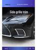 Compatible with 2021-2025 Lexus LS500h: Front Bumper Grille, Side Trim, and Fog Light Trim Modification Kit.