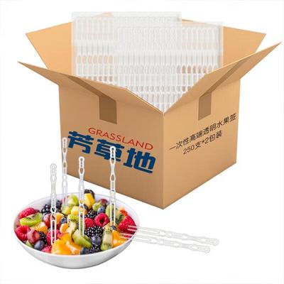 Disposable Clear Plastic Fruit Forks