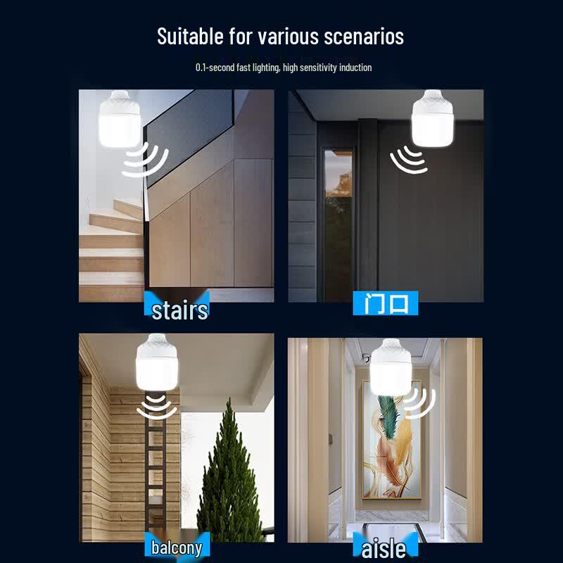 Suiyi E27 LED Sound & Light Sensor Bulb