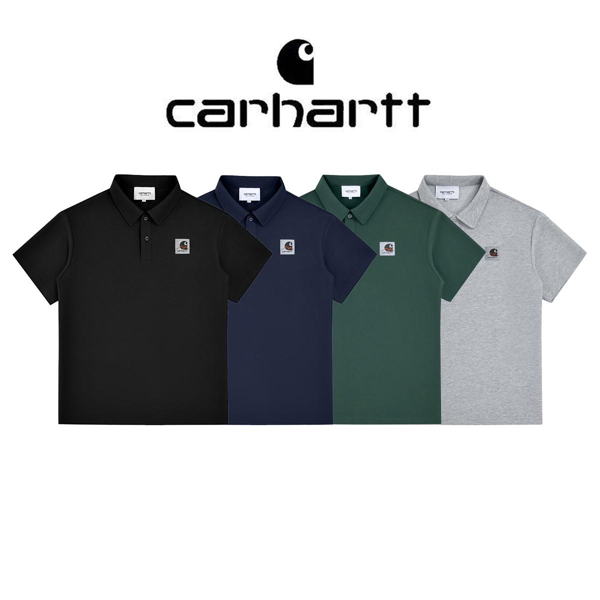 

Мужская дышащая и удобная рубашка поло с длинным рукавом Carhartt весна-лето 2025 M чёрный