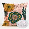 Polyester Waterproof Pillow Cover With Floral Pattern For Living Room Decor