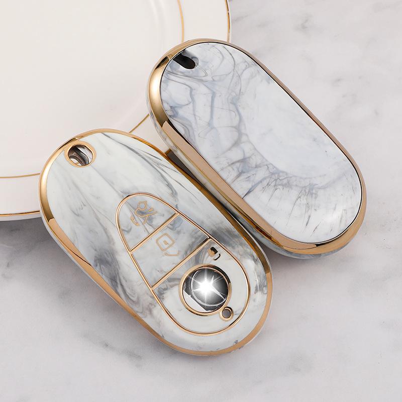 Mercedes-Benz Key Case for C-Class, E-Class, GLA, GLB, and GLE Models - Stylish and Durable