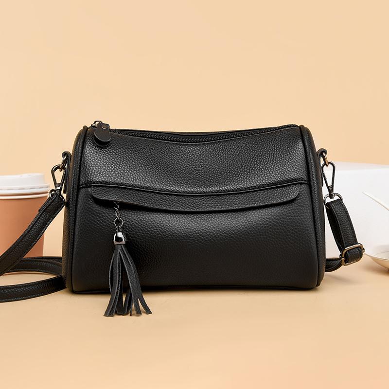 Woman Leather Handbag Compact Luxury Shoulder Bag Cross Body Pillow Fashion Messenger Bags Women Versatile Genuine Leather Handbag