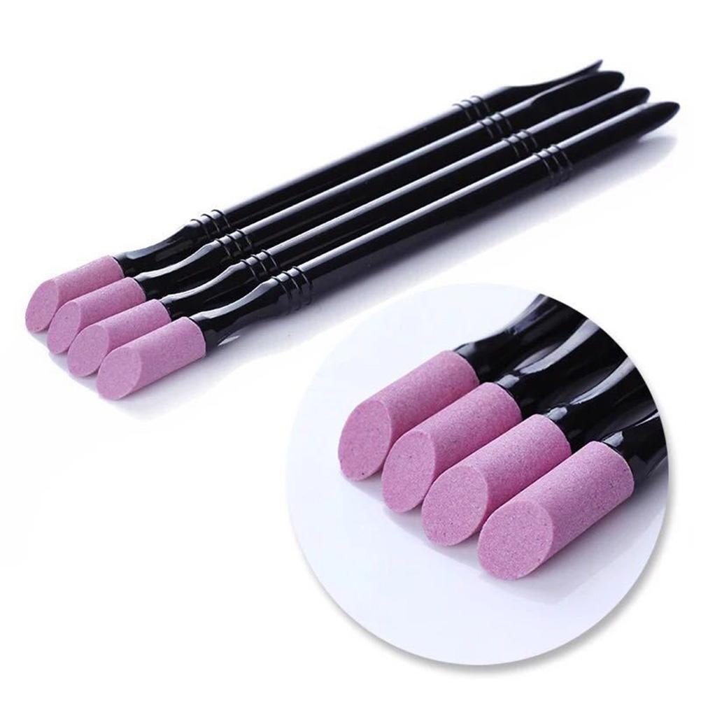 Kwarts Nagelriem Duwer Pen Dubbelzijdig Kwarts Scrubsteen Nagelriem Verwijderaar Duwer Trimmer Dode Huid Snijder Pen Stick Manicure Verzorgingstool