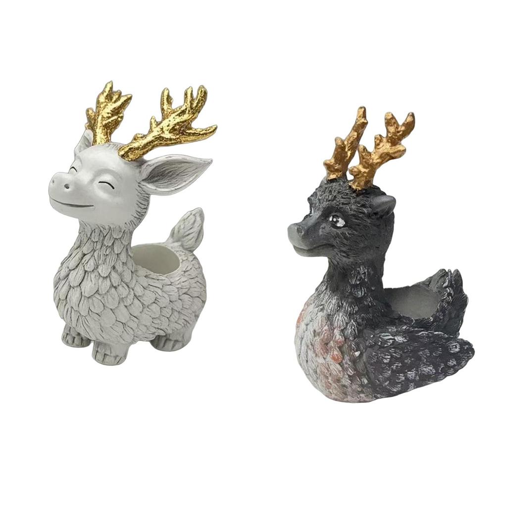 Reindeer Flowerpot Reindeer Succulent Pot for Restaurant Office Backyard
