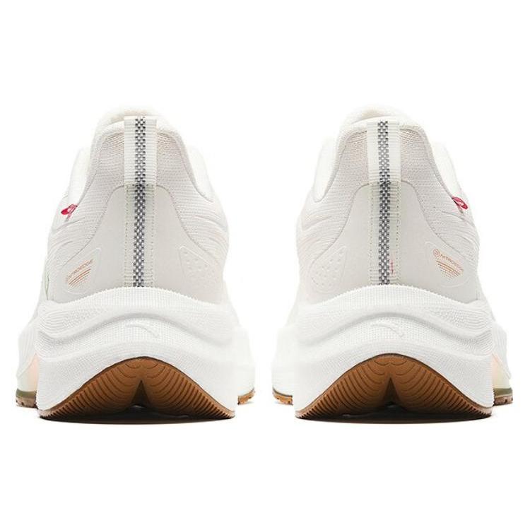 New Anta Rocket 5.0 Cushioned Slip Resistant Low Top Running Shoes Women's White Yellow 122345523-3