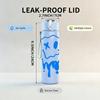 1PC Drippy Smile Melting Face Print 750ml Color Plastic Sports Water Bottle Leakproof Flip Straw Lid Suitable for Sports Office Home Use