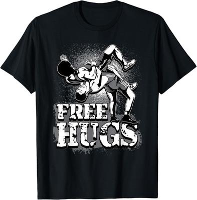 Wrestling Shirt - Free Hugs Wrestling Gift Unisex T-Shirt