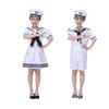 Childrens Navy Uniform Dance Costume With Polyester Fabric For Stage Performance