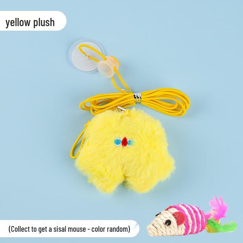 YOUNGER PET Ret retractable Cat Teaser Toy with Plush Refills