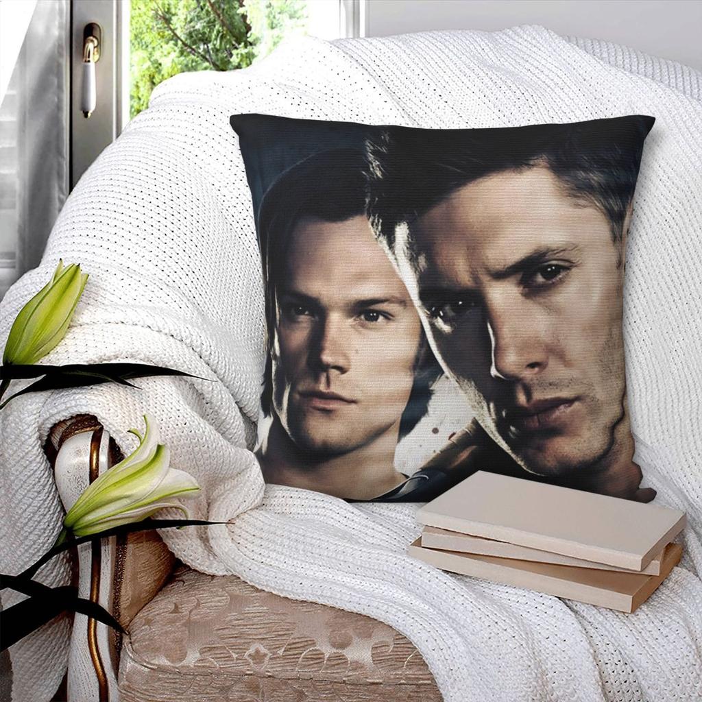 Dean Winchester Supernatural Television Pillow Cover Cushion Cover Pillow Case Kawaii Pillowcases For Sofa Home Decoration