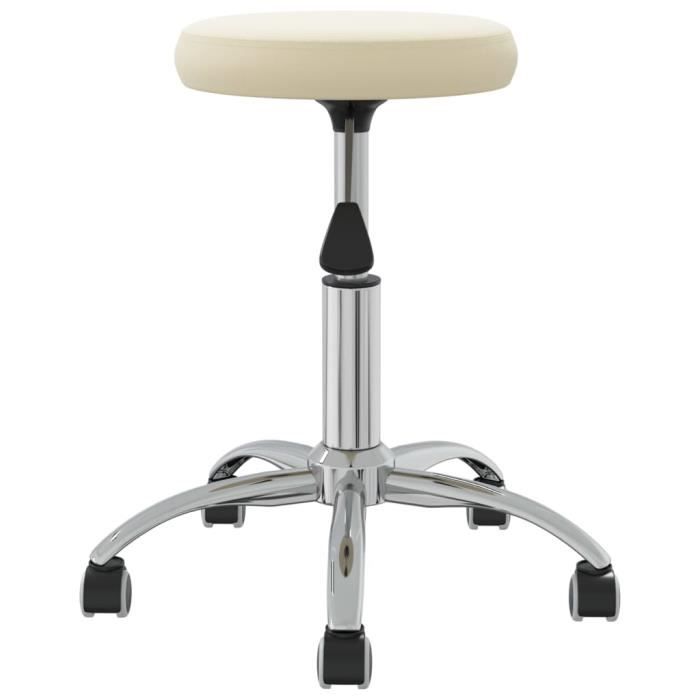 VidaXL Chaise de salle à manger Crème Velours