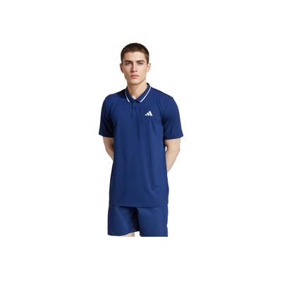 Tennis Climacool Comfortable Versatile Stylish Soft Short Sleeve Polo Shirt Men Tops Blue JF8425