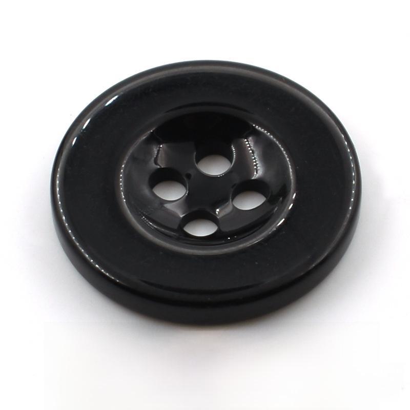 

Круглые пуговицы из черной и белой смолы с четырьмя отверстиями для униформы и рабочей одежды 14L=9.0 MM чёрный