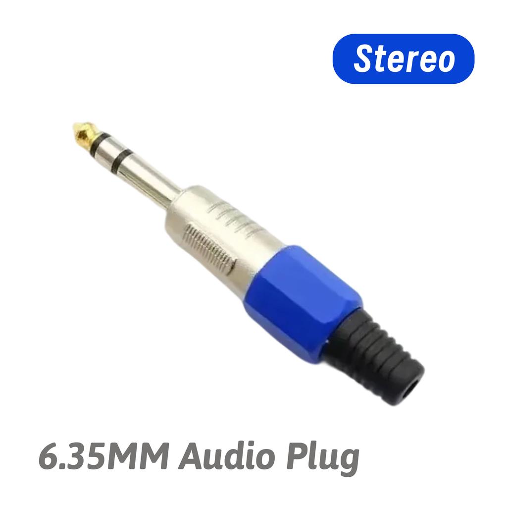 Mono/Stereo Microphone Plug 6.35mm Male Plug Female Audio Jack Connector