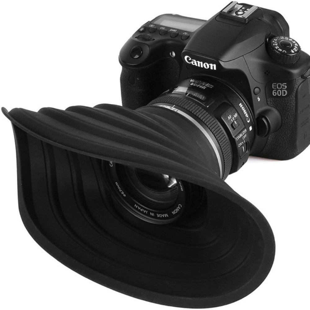 Silicone Lens Hood Foldable Reversible Lens Shade New Camera Lens Hood
