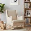 Cream Rocking Chair 62 x 80 x 85 cm Fabric