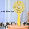 Round Head Hair Straightening Comb Dense Teeth Vented Detangling Hair Brush  For Men Women