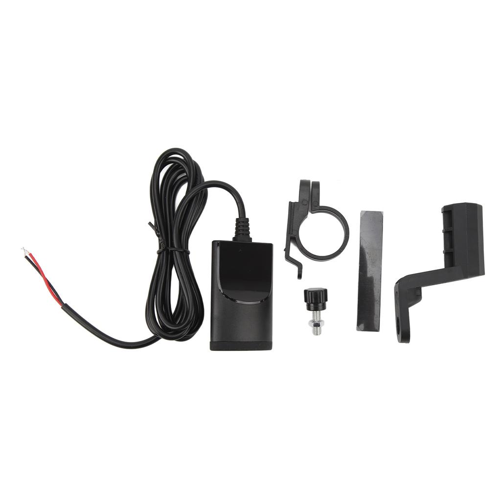 Motorcycle Cell Phone Charger Fast Charging Safe with Rearview Mirror Mount Wide Compatibility Motorcycle Dual USB A C