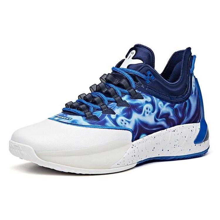 ANTA GH1 Basketball Shoes Men's Low Top Blue/White 112041103-3