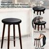 Round Seat Covers for Stools with Elastic - 2-Pack Black Bar Stool Seat Covers Universal Washable Fit for 14-16 Inch Round Stool Chair Cover