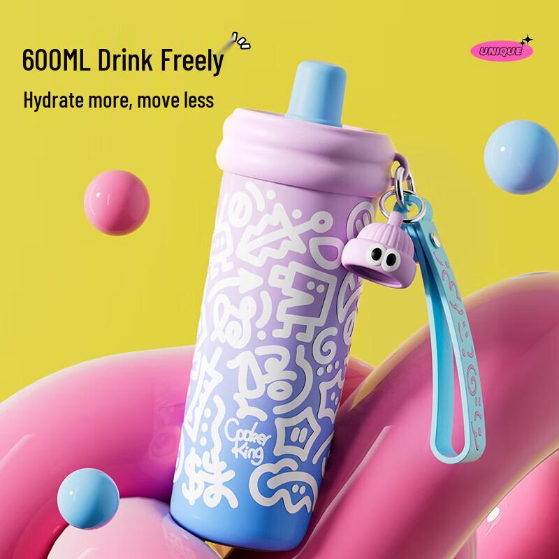 COOKER KING Neon 316 Stainless Steel Straw Insulated Tumbler