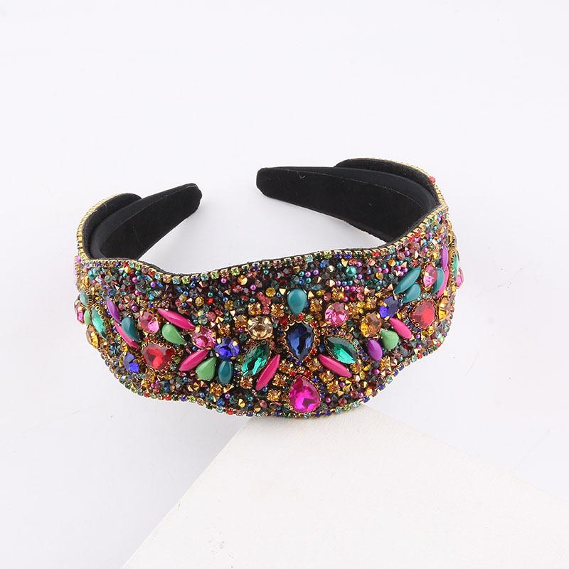 Stirnband Neuankunft Barock Voll-Diamant Reiskorn-Perlen Stirnband K-Style Haaraccessoires