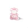 10Pcs/lot Acrylic Bear Charms For Jewelry Making Transparent Cute Animal Beads Diy Pendants Necklace Accessories