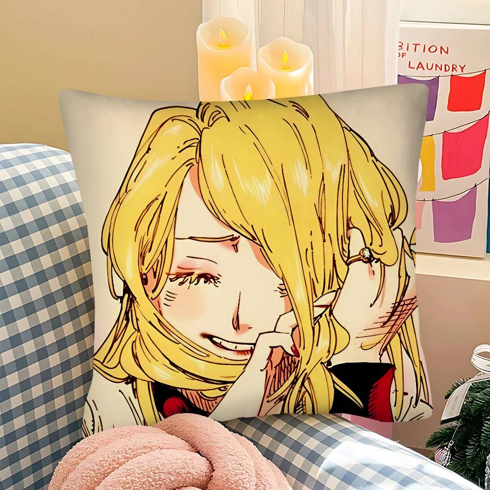 Pc VVeil Emma Anime Vintage Pillow Case Fashion Square Pillowcase Bedroom Sofa Room Ins Decoration Leisure