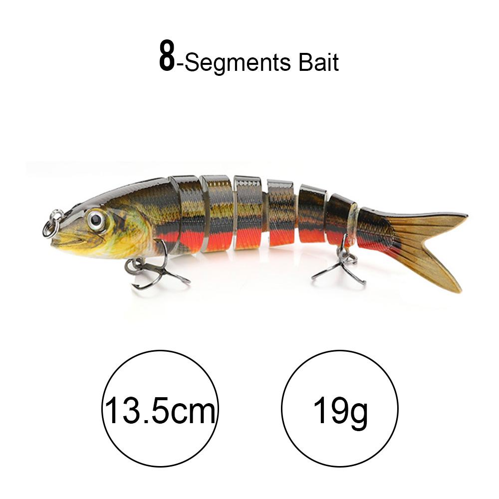 10cm 10g Sinking Crankbaits Fishing Lure 10-segments Wobbler Hard Artificial Bait For Pike Fishing Accessories Swimbait
