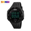 SKMEI 1219 Heren Dames Digitale Klok Relogio Masculino Buiten Sport Horloges Mannen Vrouwen Waterdicht LED Sport Militaire Horloges