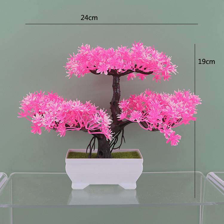 Plumosus Apargus Baker Plastic Faux Bonsai For Indoor Decoration Tabletop
