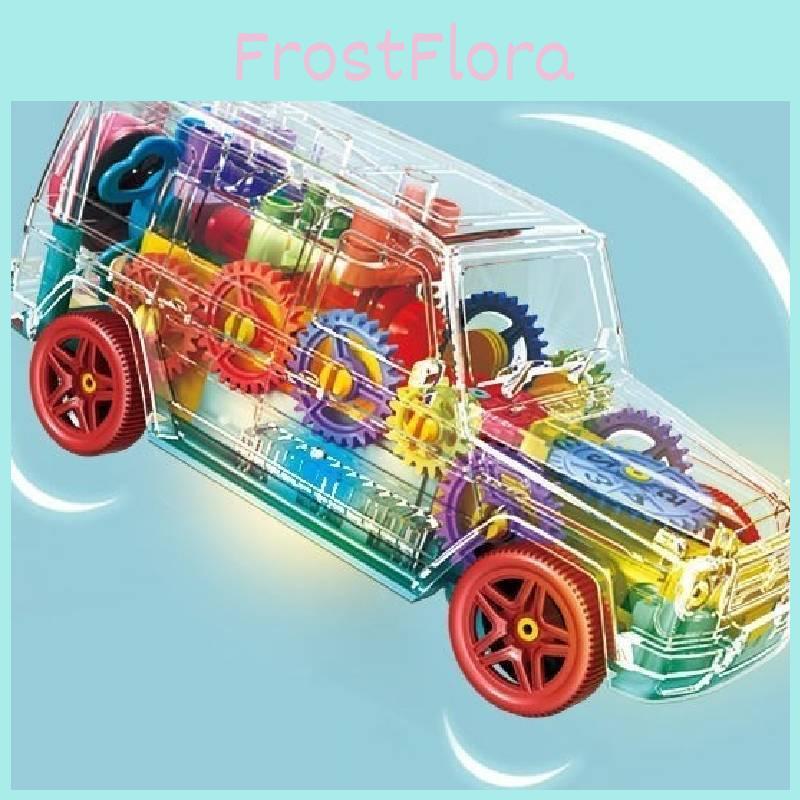 Transparent Gear Big G Electric Toy Car With Light And Music For Kids Emotional Development
