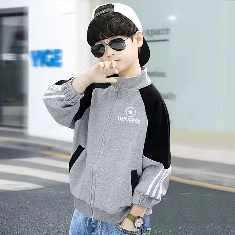 

Повседневный кардиган-свитшот для мальчиков на флисовой подкладке - Весенне-осенняя мода 160 for 1.45-1.55m